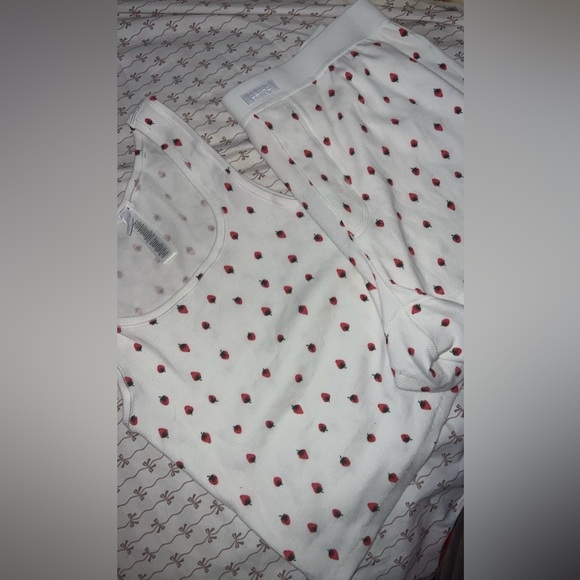 SKIMS 🍓🍓Cotton Rib Tank Size M loose Rib Boxer Size S - Picture 9 of 11